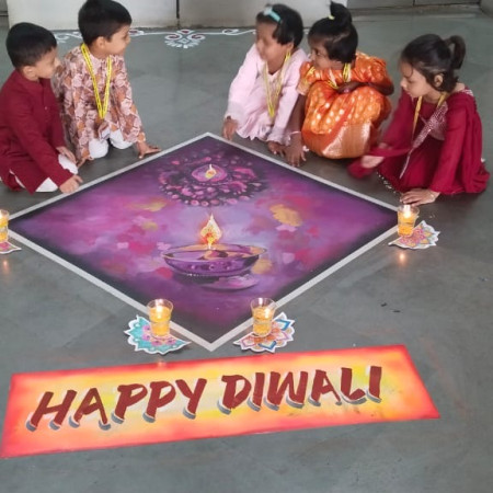 Diwali celebration pre primary II shift