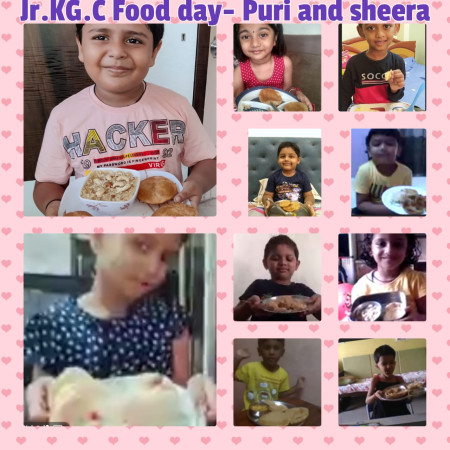 Food Day - JR.K.G : Sheera Puri